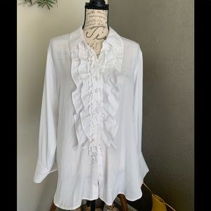 5 for $25 White blouse XL